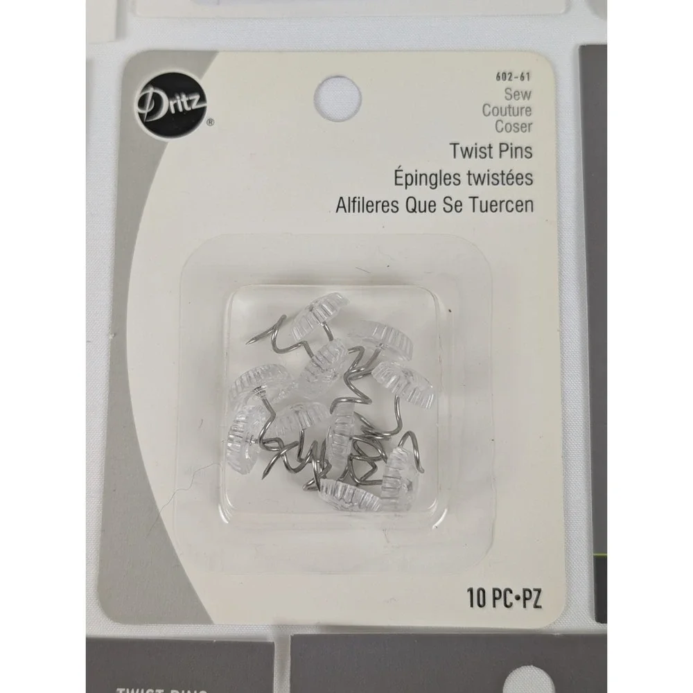 150 Pcs Bed Skirt Pins Clear Heads Twist Pins for Upholstery Slipcovers Couches